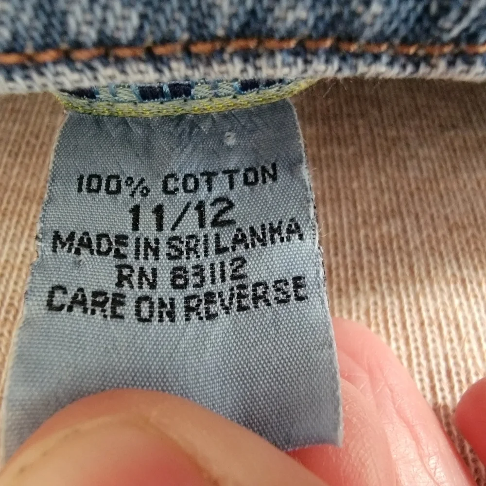 Kalifornia 90s Y2K Vintage Blue Denim Maxi Dress Sz 11/12 - Picture 5 of 8